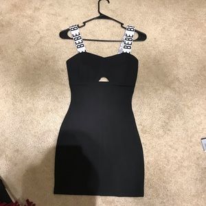 NWT Bebe logo strap dress XXS